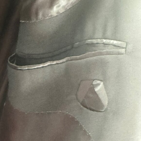 Paul Betenly Mens Black Two Button Wool Suit Jacket Blazer 100% Wool Size 46L - Picture 8 of 16